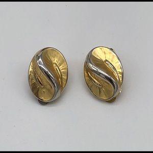 Italian oval earrings